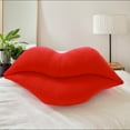thumbnail image 5 of Deeceymbur Decorative Pillows Lips Plush Red Lips Pillow Valentine's Day Gift Red 19.68x9.84x3.93in, 5 of 10