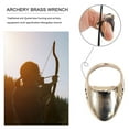 thumbnail image 6 of Recurve Bow Trigger Finger Brass Archery Thumb Protective Ring Sport Supplies (24mm), 6 of 8