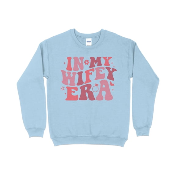 Wifey Era Engagement Sweatshirt - Cute Bridal Shower Gift, Romantic Wedding Announcement Pullover