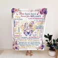 thumbnail image 4 of LHSHID 100th Birthday Gifts for Women 100th Birthday Blanket 100 Year Old Birthday Gifts for Granma Mom Wife Sister Birthday Gifts for Women Happy 100th Birthday Party Decorations 50x60in, 4 of 6