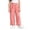 j129-Pink, variant on LIIPEE Palazzo Pants For Girls Baggy Wide Leg Elastic Waist Solid Color Casual Trousers With Pockets Kids Comfortable Breathable Cute Daily Pants,5-6 Years