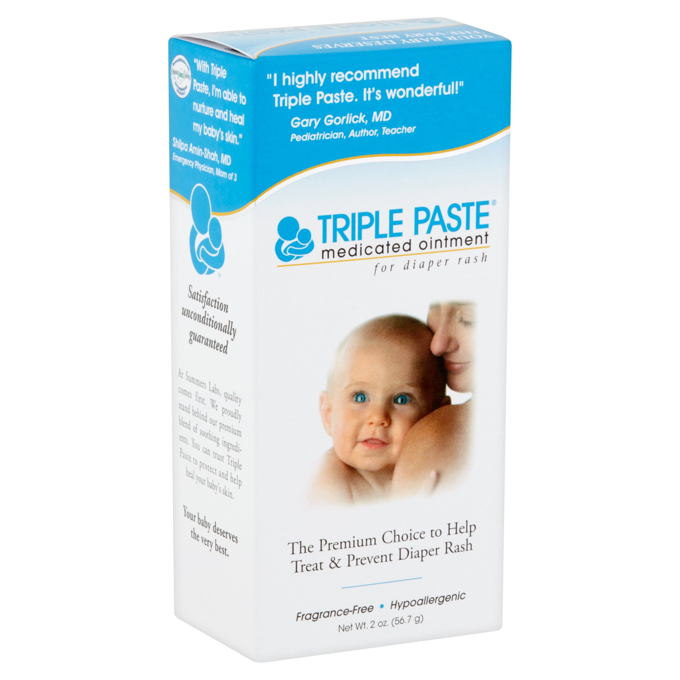 Triple Paste Medicated Ointment for Diaper Rash 2 oz