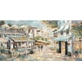 thumbnail image 2 of Manning, Ruane 18x11 Black Ornate Wood Framed with Double Matting Museum Art Print Titled - Rooftop Cafe, 2 of 4