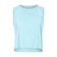 thumbnail image 1 of Ropa de yoga ligera y transpirable para primavera y verano, top para mujer con espalda hueca, de secado rápido, chaleco deportivo informal y holgado para fitness, 1 of 6