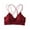 Red, variant on Bustier Women's Small Bra with Lace Triangle Cup Beautiful Underwear with Back Thin Chest Wrap Chest Cloth No Underwire Ruffle Bra Clothing Bras for Women Free Size