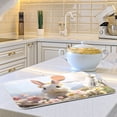 thumbnail image 6 of Rabbit Flowers White Dish Drying Mat Dish Drainer Rack Mats Water Absorbent Non-Slip Easy Clean Heat Resistant for Kitchen Counter, 6 of 8