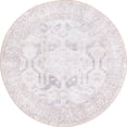 thumbnail image 1 of Unique Loom Revival Medallion Border Rug 3' 6 x 3' 6 Round Gray/Ivory, 1 of 1