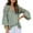 Green, variant on UJNDER Women's Long Sleeve Lace Trim Tunic Tops Button Down Casual Blouse Cute V Neck Shirt Tops for Women Feminine Detail Pink L