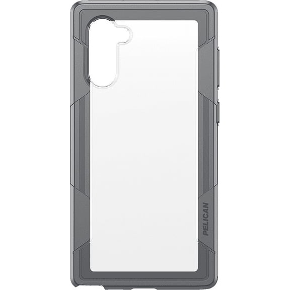 Pelican Voyager Rugged Case w/ Holster for Samsung Galaxy Note 10 - Clear / Gray-NEW