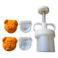 thumbnail image 3 of Molde plástico Mooncake, molde de plástico para carne de cerdo, molde para cortador de galletas, accesorios para hornear a presión de mano, aparatos de cocina para festival de mediados de otoño Feliz Sencillez, 3 of 5