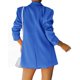 thumbnail image 4 of Txlixc Pantalones cortos de traje de mujer, cuello de solapa de color sólido Txlixc moda, 4 of 7