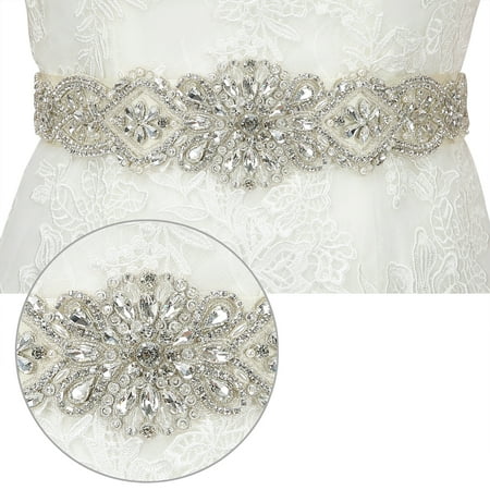 Hde Rhinestone Wedding Bridal Belts And Sashes With Ribbon For