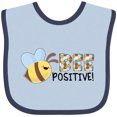 thumbnail image 3 of Inktastic Bee Positive Cute Bee Boys or Girls Baby Bib, 3 of 4