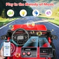 thumbnail image 4 of Farmdex 4WD 24V Ride on Cars with Remote Control, 2 XL Seaters, 9AH Electric Battery Powered Toys Car w/ 4 Wheels Spring Suspension, Bluetooth Music, LED Lights, 3 Speeds, Red, 4 of 10