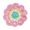 thumbnail image 3 of Protección de la mesa de la montaña de crochet hecha a mano Decoraciones del hogar Decoración de la bosque decorativa de la bebida decorativa para el Azul rosa, 3 of 8