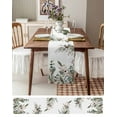 thumbnail image 6 of Christmas Table Runner Xmas Botanical Pinecone Eucalyptus Leaves Tablerunners 13 x 60 Inch, Table Decorations Tabletop Scarf for Summer Gathering Holiday Farmhouse Kitchen Dining Decor, 6 of 6