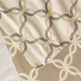 thumbnail image 4 of Violet Linen Signature Chenille Diamond pattern, Polyester Chenille Jacquard, with Fringes, Gold, 60 Inch x 18 Inch, Decorative Window Treatment Rod Pocket Curtain Valance, 4 of 7