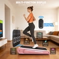thumbnail image 5 of Simpfree Smallest Walking Pad Treadmill with 5% Incline, 2.5HP Under Desk Mini Treadmill for Home Office, 300lbs Capacity, Installation-Free Compact Design with Smart Remote Control LED Display, 5 of 7