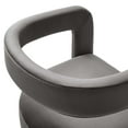 thumbnail image 6 of Winslow Performance Velvet Barrel Accent Chair in Storm Gray, 6 of 10