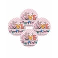 thumbnail image 7 of 15 Inch Round Placemats Set of 4, Happy Easter Non Slip Heat Insulation PP Table Mats, Spring Gnomes Rabbits Eggs Love Flowers Pink Washable Place Mats for Kitchen Dining Party Table Decor, 7 of 7