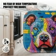 thumbnail image 5 of 4 Pack Pot Holders,Kitchen Essential, Potholder Set,Colorful Mural Of A Pitbull On A Brick Wall, 5 of 6