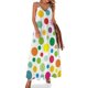 thumbnail image 1 of Vestido sin mangas de lunares de colores vestidos de noche de lujo vestidos para mujer diseñador de lujo fiesta, 1 of 7