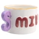 thumbnail image 2 of Taza de Cerámica Texturizada, Diseño Minimalista, Modelo SMILE en Relieve con Asa en Forma de S, Tarro para Bebidas Calientes, Capacidad 395 ml, 2 of 3
