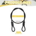 thumbnail image 2 of Cable de Seguridad Uxcell Trenzado de Acero Inoxidable Recubierto de Seguridad con Doble Lazo para Equipaje de Viaje Candado de Bicicleta Cable Negro 2 ft x 3/16"(4mm), 2 of 7