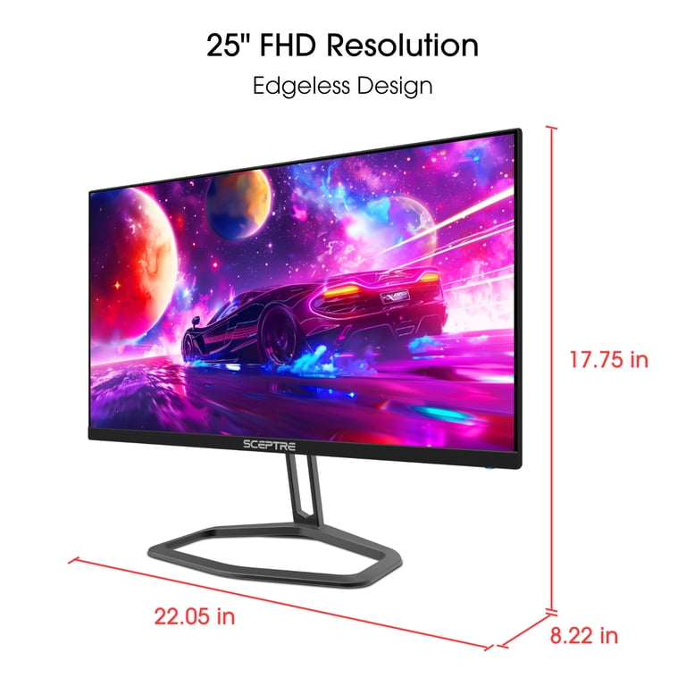 Sceptre 24.5-inch 240Hz Gaming Monitor, HDMI, DisplayPort, AMD