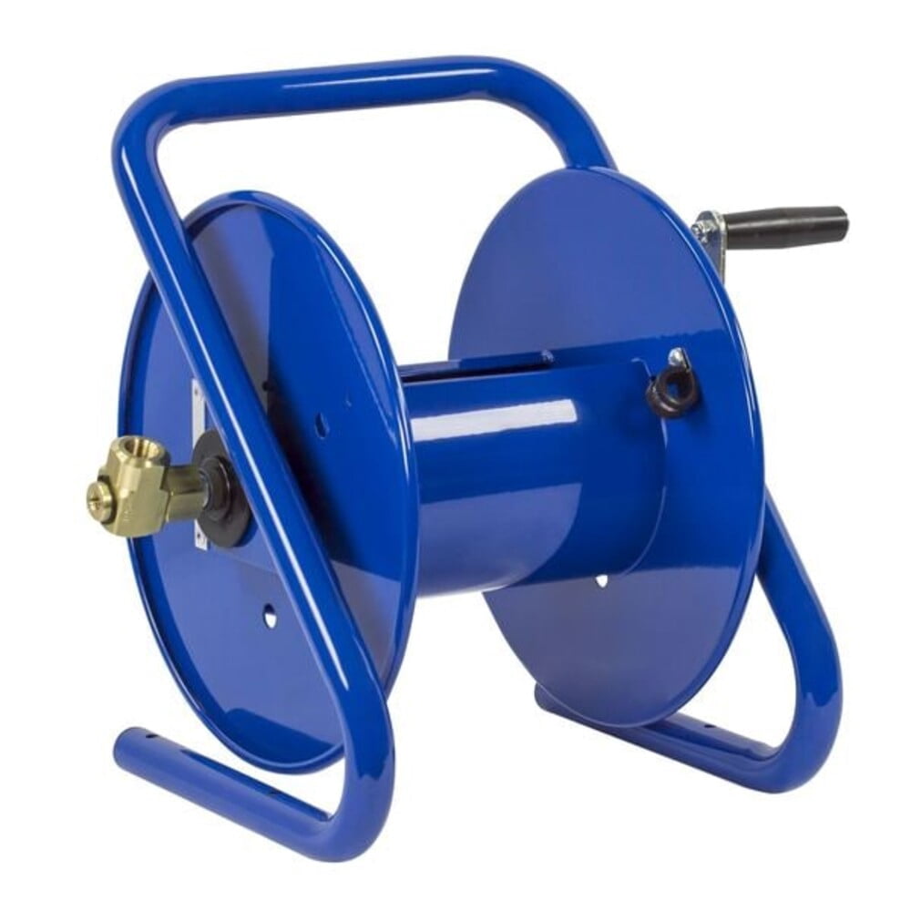 Coxreels Hand Crank Hose Reel,100 ft,3/8" ID,Blue 112-3-100-CM