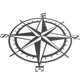 thumbnail image 5 of BRIGHTFUFU Metal Cropass Ornament Decorativo Náutico Compass Decoración de pared Arte colgante, 5 of 7