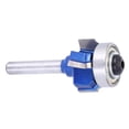 thumbnail image 1 of Round Router Bit, 4 Tooth Round Edging Milling Cutter, 8mm 0.3in, for Electric Trimmers Engraving Machines Door and Window Router Bits, 1 of 8
