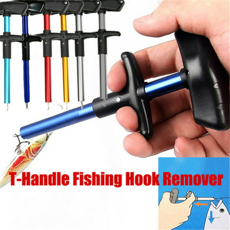Fishing Hook Remover, T-Handle Silver (Best Red Fishing In Florida)