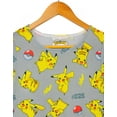 thumbnail image 2 of Pokemon Robe Patineuse Grise à Manches Courtes pour Filles, 2 of 6