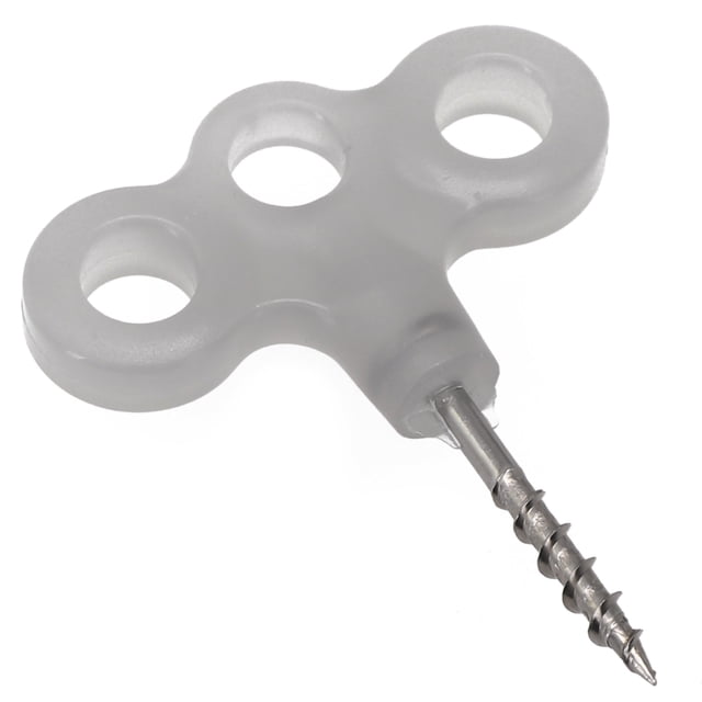 Camping Luminous Tent Screw Peg Nail Spike Hook Rope Tree Decking Travel Peg