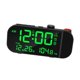 thumbnail image 4 of Reloj despertador con proyección, pantalla LED nítida, formato ajustable de 12/24 horas, decoración sencilla para el hogar. Negro, 4 of 9
