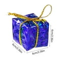 thumbnail image 3 of 6in Gift Box Ornament - Christmas Tree Pendant & Daily Necessities Gift Package, Foam Gift Package Design, Adds Festive Touch to Tree, Home Decor​,Blue,6pcs, 3 of 6