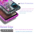 thumbnail image 4 of Samsung Galaxy A12 Case, [Not fit for Samsung Galaxy A10/ Galaxy A11], Liquid Floating Glitter Quicksand Bling with Spot Diamond Cover - Black/Pink, 4 of 5