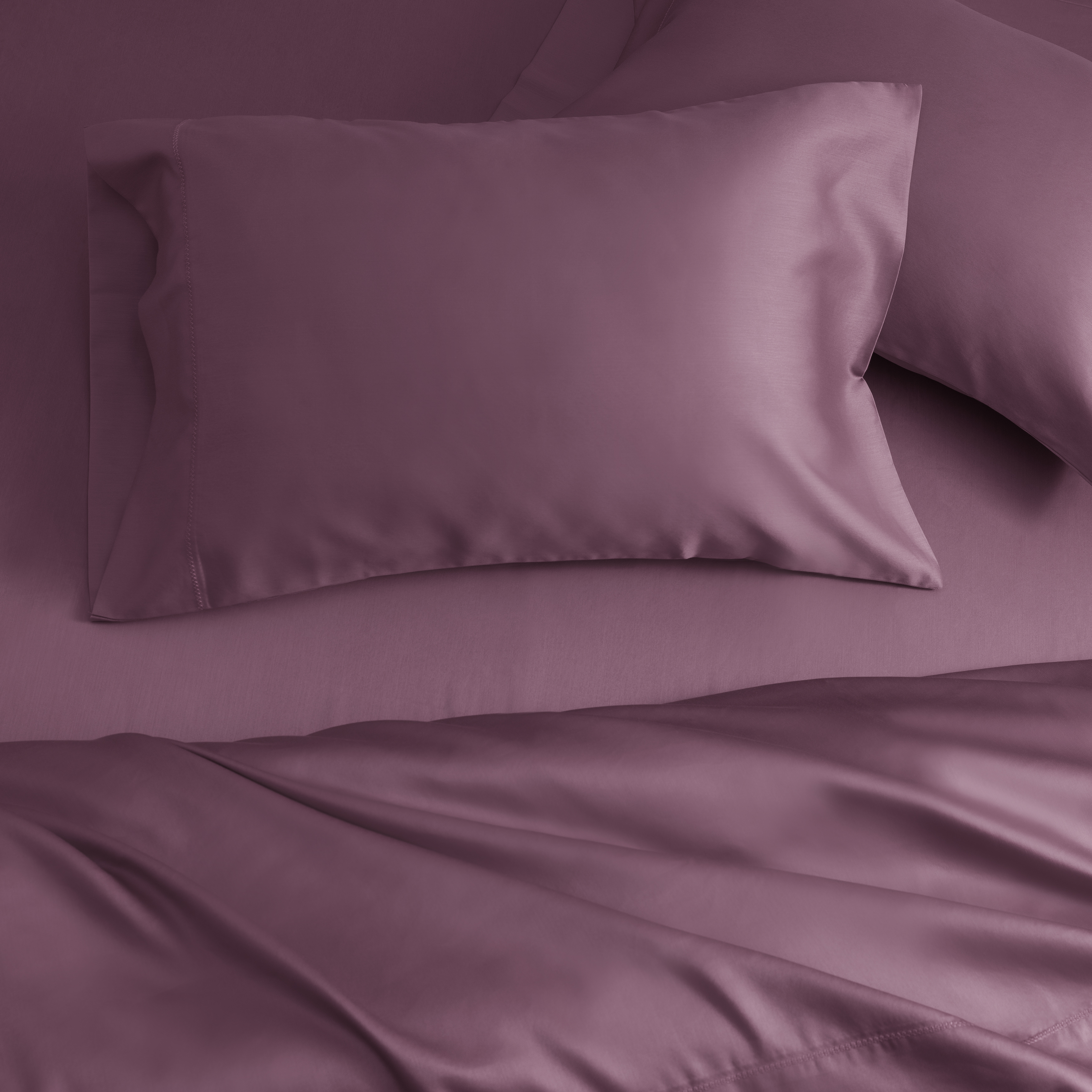 Hotel Style 500 Thread Count Tri-Blend with Lyocell Bed Sheet Set, King, Mauve Pearl