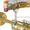 thumbnail image 7 of Portable Trumpet Marching Lyre - Iron Clamp-On Music Stand with Music Sheet Clip and Rubber Pad, 7 of 7