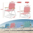 thumbnail image 2 of Sekey Portable Red Beach Chair, Lightweight Foldable Chair with Carry Bag for Camping, Picnics, Fishing, and Outdoor Events, 2 of 7