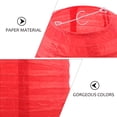 thumbnail image 3 of Miangastore Japanese Lantern Plain Red Paper 2Pcs 7.5X7.5X11.4In, 3 of 8