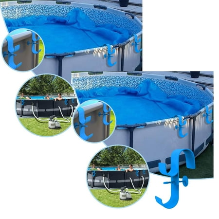 

AquaJoyer Pool Leaf Net Holder Above Ground Pool Pole Hanger Above Ground Pool Accessories Adjustable Telescopic Pool Pole Hooks Pool Brush Hanger Tool Holder Pool 2PCS Towel Hooks for Bathroom Door