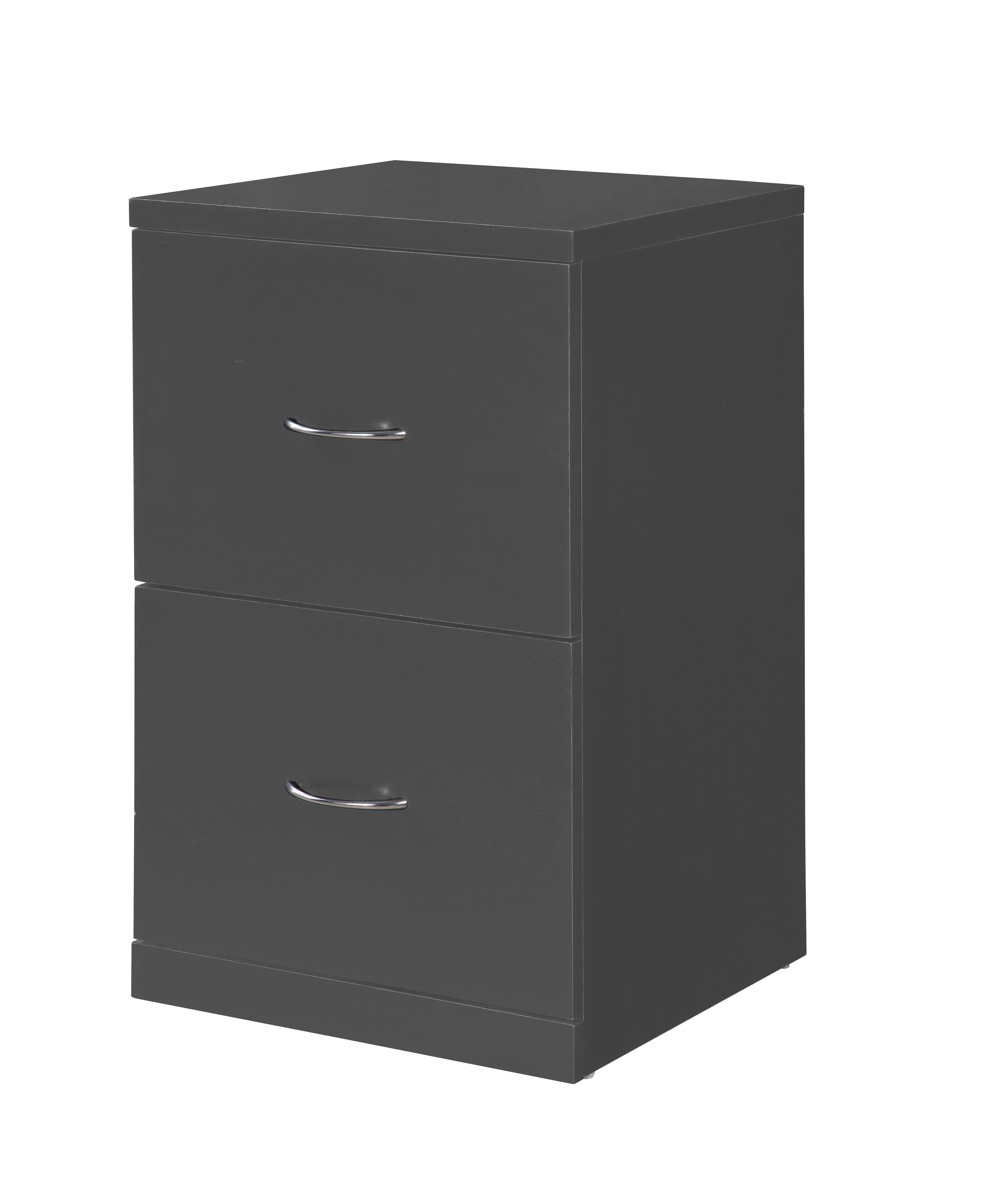 Mainstays 2 Drawer Wood File Cabinet 26 Black