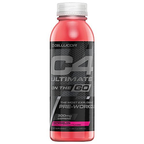 Cellucor C4 Ultimate On The Go Zero Sugar Pre Workout Drink, Energy