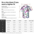 thumbnail image 5 of Pofeuu Eiffel Tower and Hearts Print Hawaiian Shirt for Men Sleeves Casual Button Down Summer Beach Dress Shirts T-Shirts,3X-Large, 5 of 7