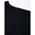 thumbnail image 5 of eloria Women's Fashion Solid Boat Neck Kurti Straight Shape With Regular Style Calf length, Color : Navy Blue, Size : X-Large, 5 of 5