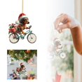 thumbnail image 1 of 2D Acrylic Christmas Tree Car Hanging Ornament Cute Backpack Accessory Decorative Pendant For Rearview, 1 of 6