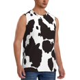 thumbnail image 2 of Balery Cow Skin 2 Camisetas sin mangas para hombre, absorbe la humedad y protege contra el mal olor.-X-Large, 2 of 7