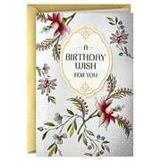 Hallmark Golden Thread Birthday Card (A Birthday Wish)